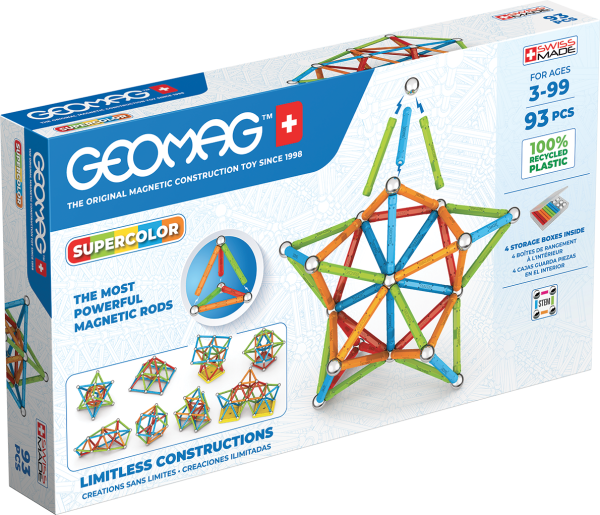 Geomag Supercolor Recycled 93 Pieces Set