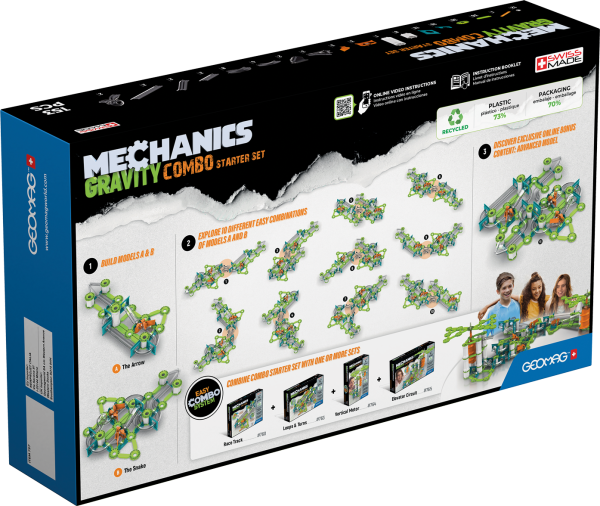 Geomag Mechanics Gravity Combo Starter Set 153 Pieces - Image 2