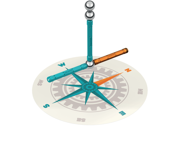 Geomag Mechanics Motion Magnetic Compass 35 Pieces - Image 2