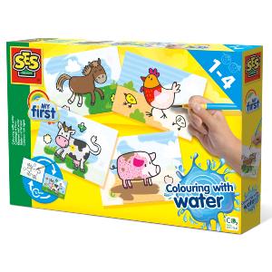 Colouring with Water - Farm Animals