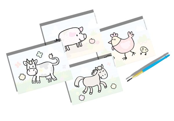 Colouring with Water - Farm Animals - Image 4