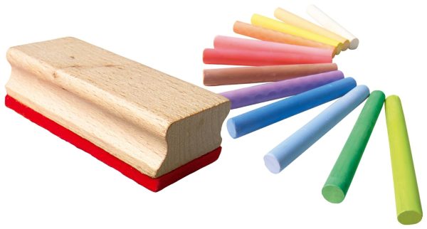 Coloured chalk with wiper - Image 2