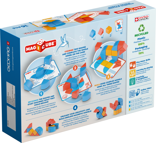 Geomag Magicube Magnetic Blocks & Cards 16 Pieces - Image 2