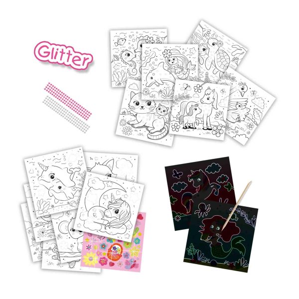 Activity colouring book glitter 3 in 1 - Image 2