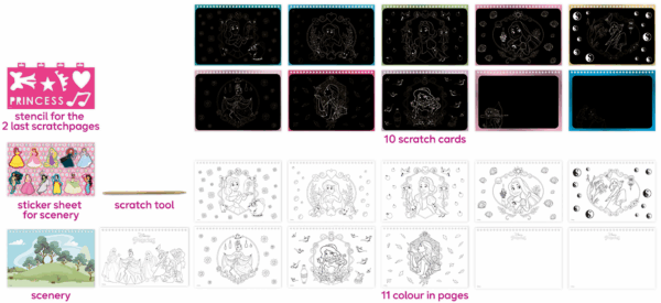 Disney Princess Scratchbook - Image 8