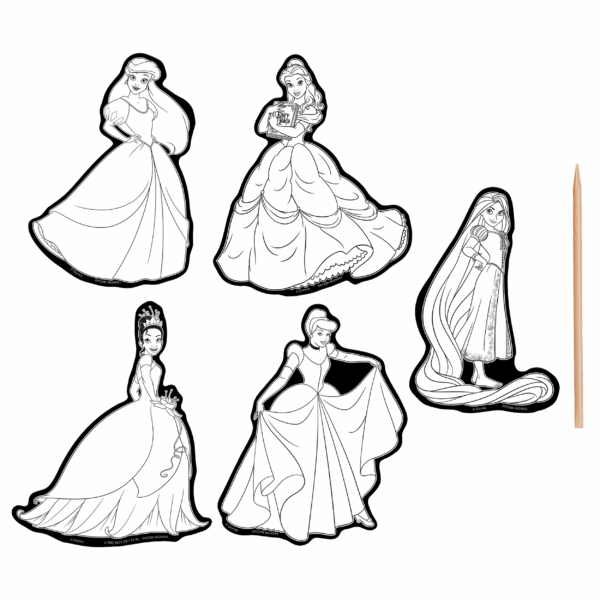 Disney Princess Scratch Art Stickers - Image 2