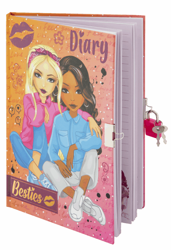 Besties A5 Diary 60 sheets with key & lock - Image 4