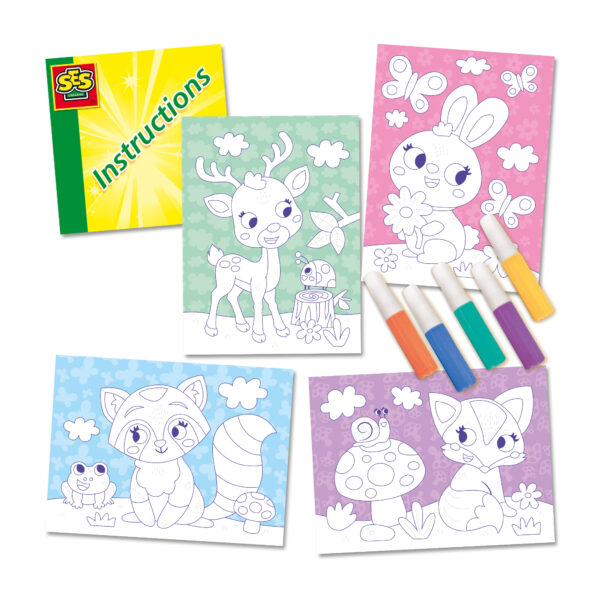 Coloured sand art - Forest animals - Image 5