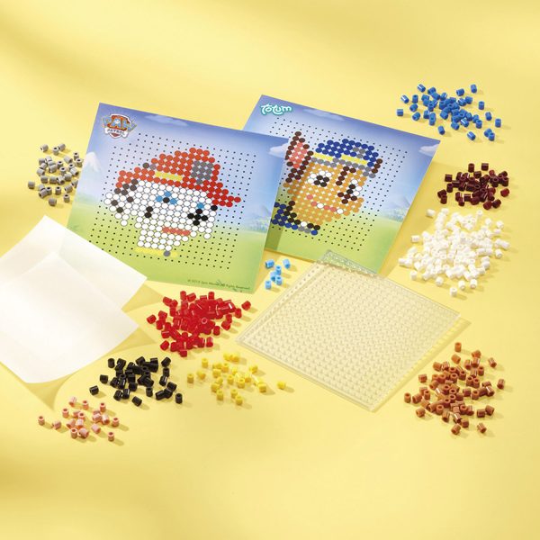 Paw Patrol 3 In 1 Creative Set - An Iron On Beads, Stamp Set And Pompom Pixel Paint Triple Pack - Image 6