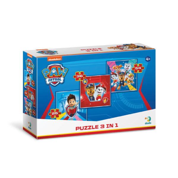 Paw Patrol 3 - 1 Puzzle (25, 36 and 54 Pieces) - Image 12