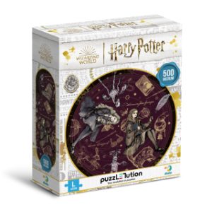 Dodo Puzzlution Harry Potter Magical Elements 500-Piece Circular Jigsaw Puzzle