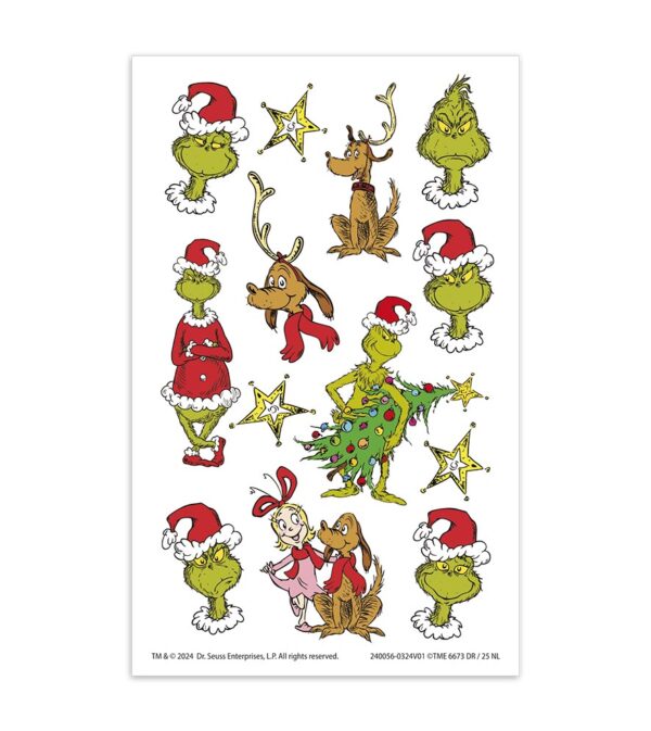 Grinch Temp Tattoos - Image 2