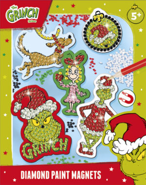 Grinch Diamond Paint Magnets