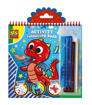 Activity colouring book metallic 3 in 1