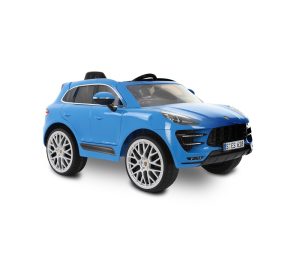 Rollplay Porsche Macan 12V Electric Ride-On Car + RC - Blue