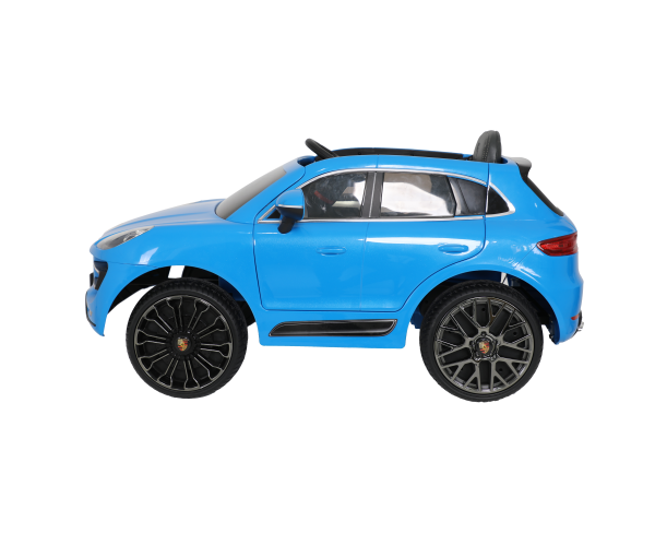 Rollplay Porsche Macan 12V Electric Ride-On Car + RC - Blue - Image 4