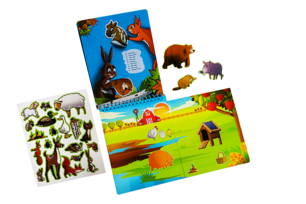 QwiToys 3 in 1 Tropics & Animals 3 in 1 Playbook  Twin Pack - Image 4