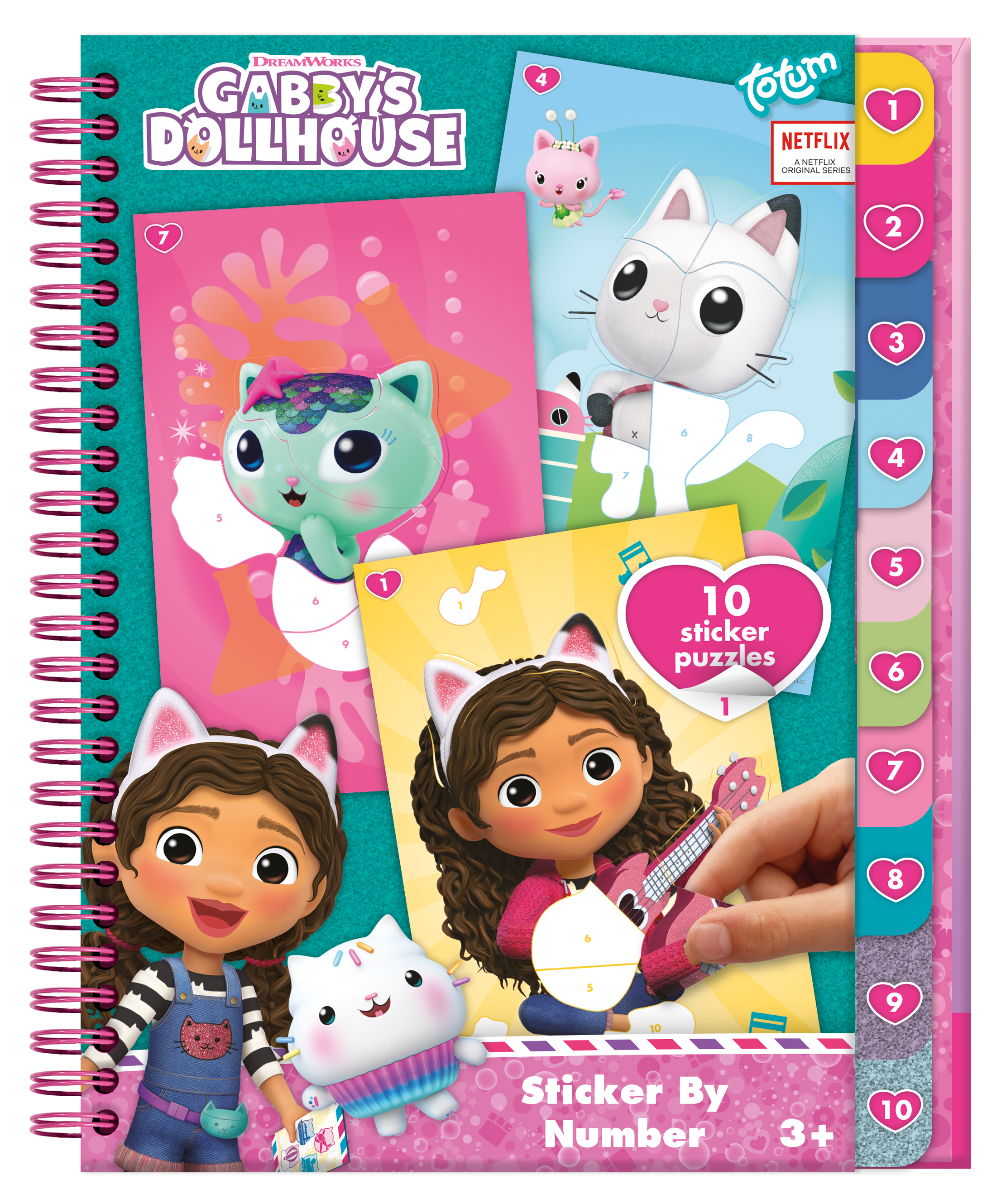 Gabby Dollhouse Sticker By Number book - April