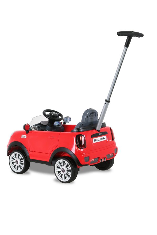 Rollplay Mini Cooper Push Car - Red - Image 6