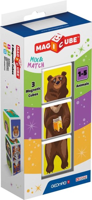 Geomag Magicube Mix & Match Animals 3 Cubes