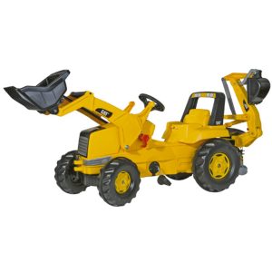 CAT Tractor with Frontloader & Rear Excavator