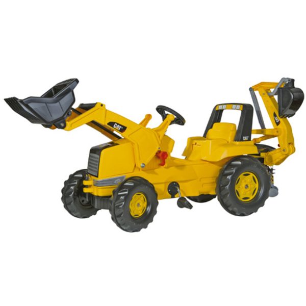 CAT Tractor with Frontloader & Rear Excavator