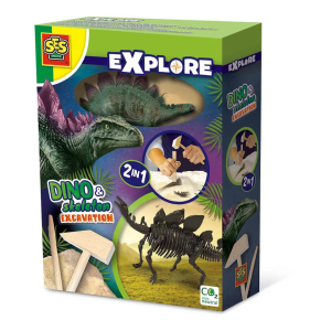 Dino and skeleton excavation 2 in 1 - Triceratops