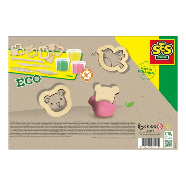 Eco dough with wooden tools - Image 3