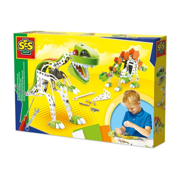 Metal dinosaur construction set