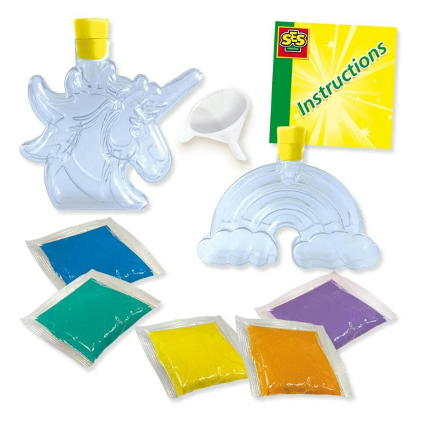 Galaxy sand art bottles unicorn and rainbow - Image 3