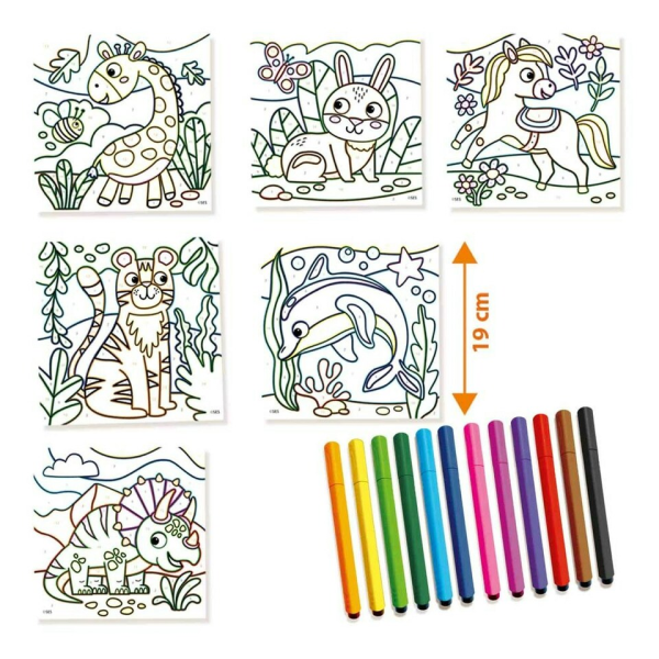 Colour by numbers - Triangular grip colouring pens - Image 3