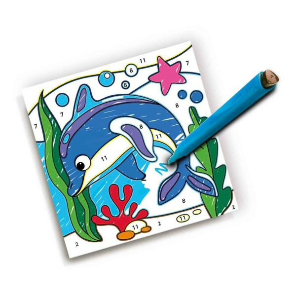 Colour by numbers - Triangular grip colouring pens - Image 4
