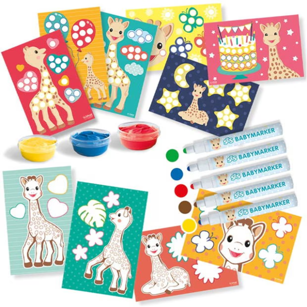 Sophie la giraffe - Colouring and painting - Image 3