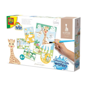 Sophie la giraffe - Colouring with water