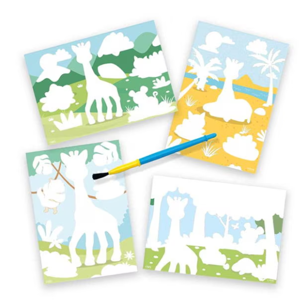Sophie la giraffe - Colouring with water - Image 7