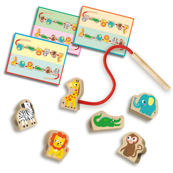 My first - Lacing wooden animal beads - Image 4