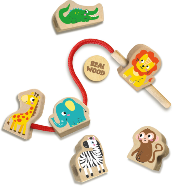 My first - Lacing wooden animal beads - Image 5