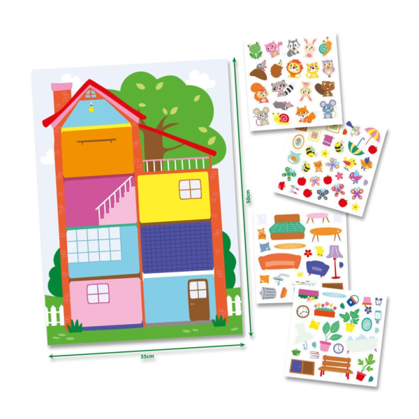 My first poster with stickers - House - Image 3