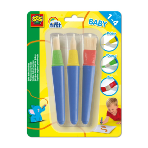 My first - Safe baby brushes (3 pieces)