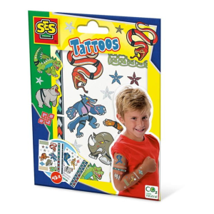 Tattoos for children - Animal fighters
