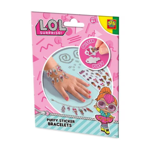 L.O.L. - Puffy sticker bracelets