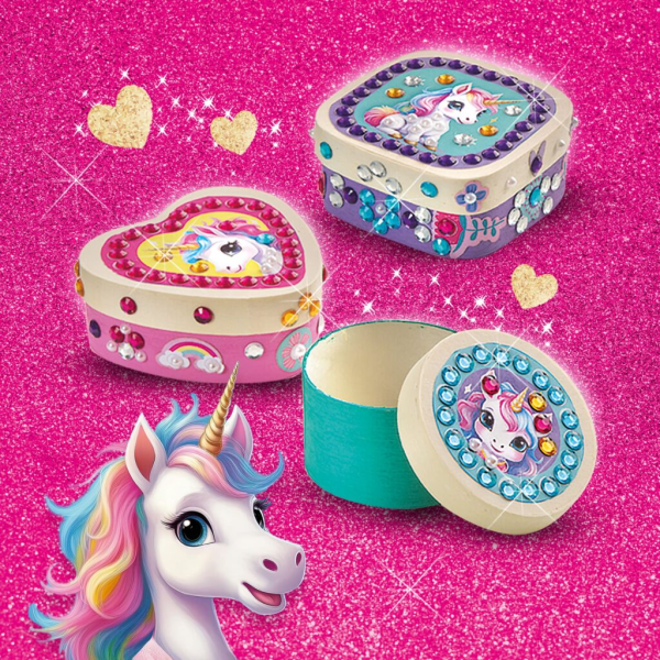 Unicorn - Diamond painting wooden jewellery boxes - Image 3