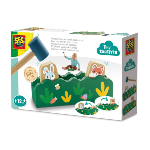 Wooden hammer bench peek-a-boo