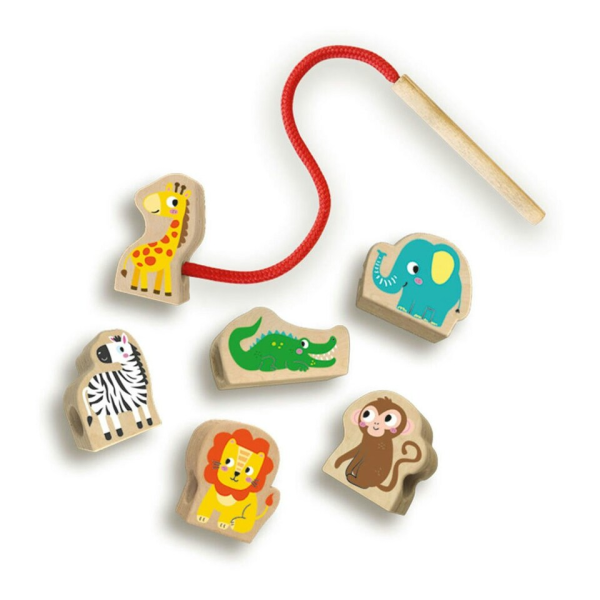 Wooden lacing beads - Animals - Image 3