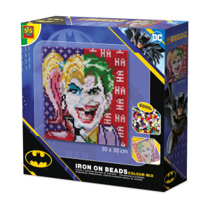 DC Batman - Joker and Harley Quinn iron on beads colour mix
