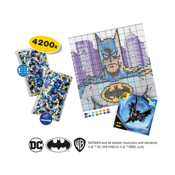 DC Batman - Batman iron on beads colour mix - Image 3