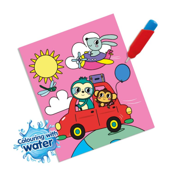 Colouring with water book with water brush - Travel - Image 5