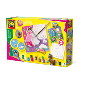 Casting and painting - Canvases to paint princesses 3x