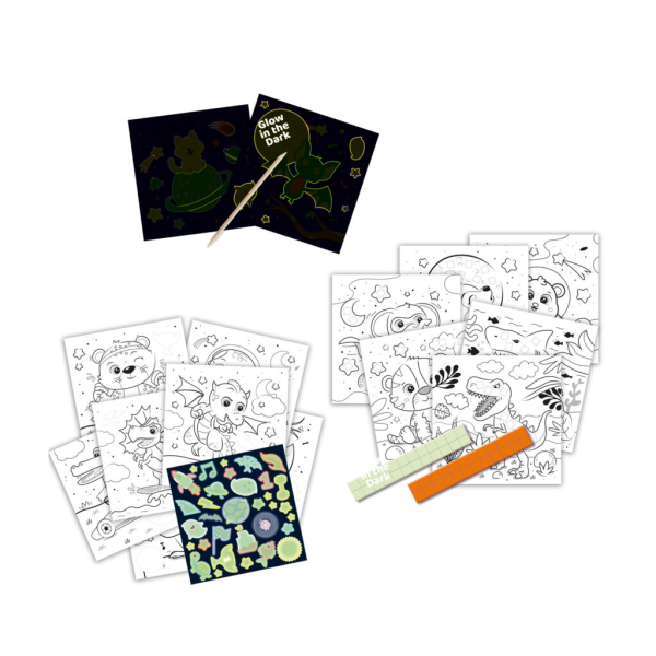 Activity colouring book glow in the dark 3 in 1 - Image 3