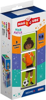 Geomag Magicube Mix & Match Sports 3 Cubes